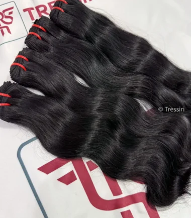 Jet Black Wavy Hair Extensions