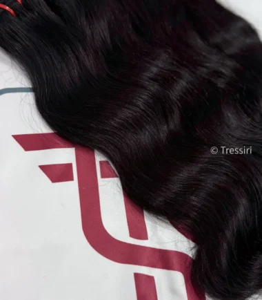 Jet Black Wavy Hair Extensions
