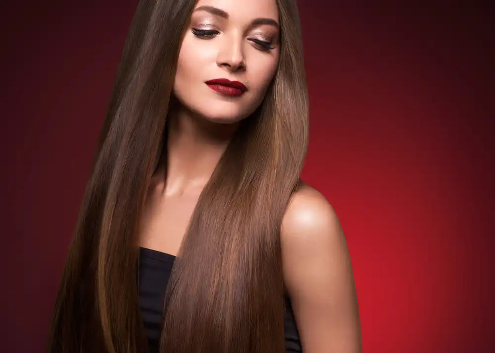 Professional hairstylist installing premium wholesale hair extensions