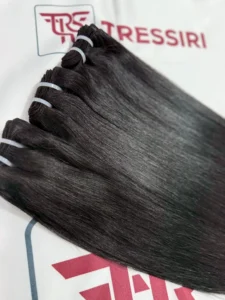 Jet Black Hair Extensions – Sleek, Bold & 100% Raw