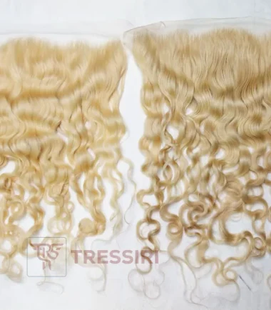 13×6 HD Lace Frontal Blonde Curly