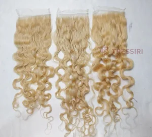 5×5 HD Lace Closure | Straight, Wavy & Curly | Multiple Colors | Premium Human Hair 1 5×5 HD Lace Closure Curly Blonde