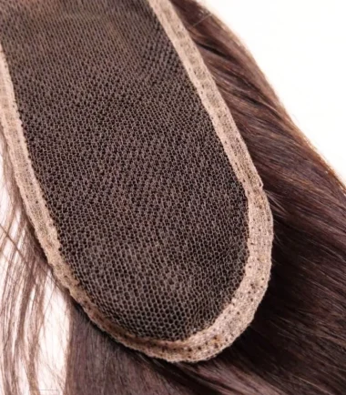 2×6 HD Lace Closure Straight Raw Indian Hair Natural Black and Natural Brown