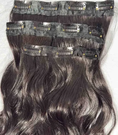 black-wavy-clip-in-hair-extensions-3-piece-11-clip-usa-stock Black clip-in extensions stocked in Texas
