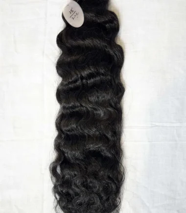 Jet Black Steam Loose Curly Hair