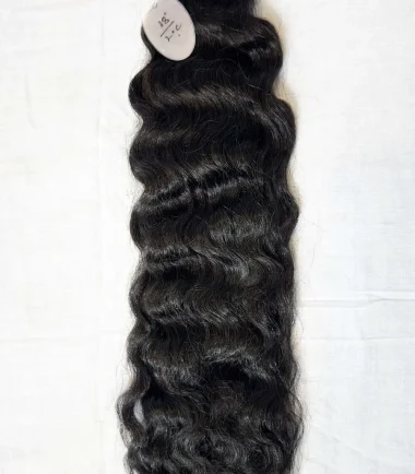 Jet Black Steam Loose Curly Hair Bundles USA Stock