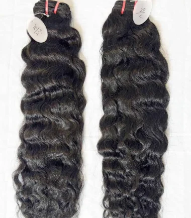 Jet Black Steam Loose Curly Hair Bundles