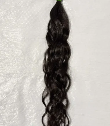 natural-black-wavy-clip-in-hair-extensions-5-piece-9-clip-TEXAS Five-piece natural black human-hair clip-in set