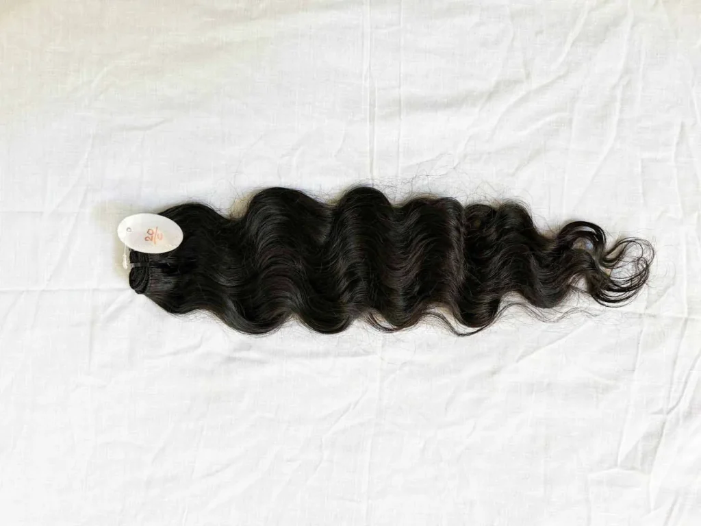 South Indian raw wavy human hair bundle available online
